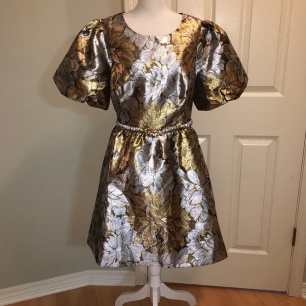 LILLY PULITZER Priyanka Floral Peony Parade Brocade Dress